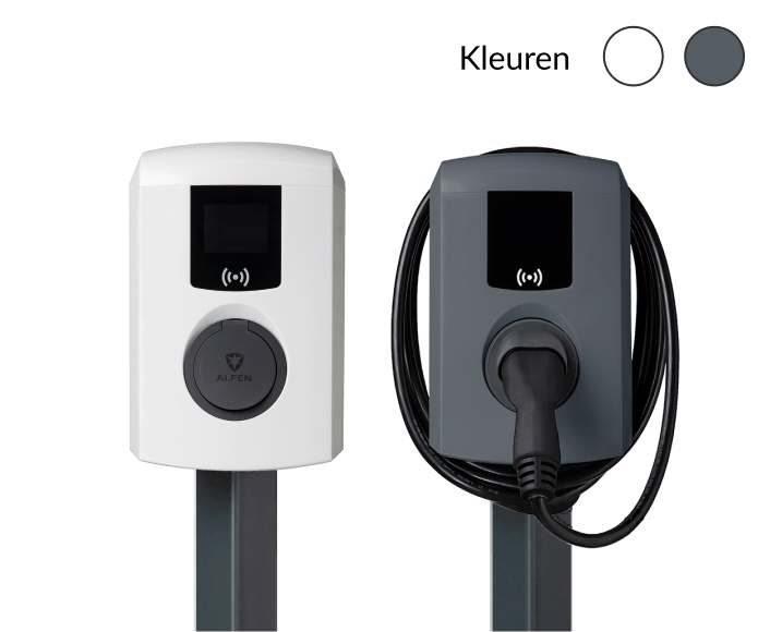 Eve Single PRO-Line laadpaal kleuren wit en grijs